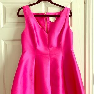 Kate spade structured silk pink dress fit&flare